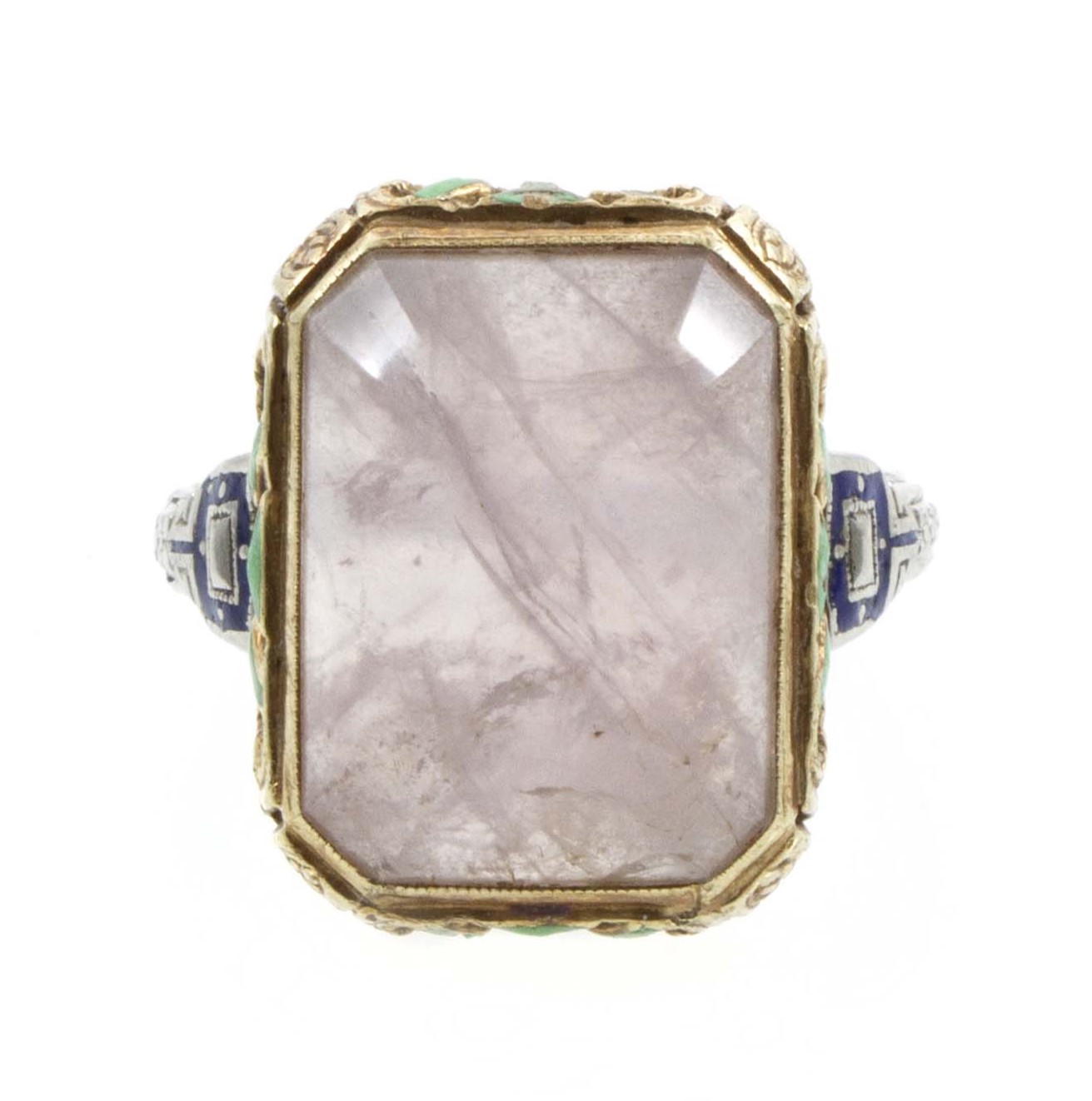 Antique rose 2025 quartz ring