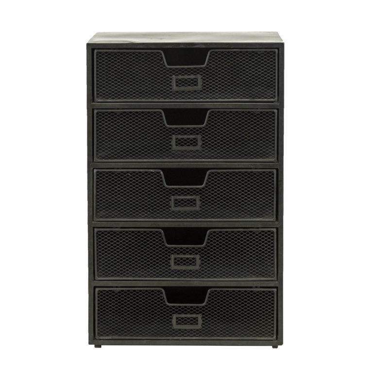 ELM AND IRON Industrial Metal 5 Drawer Cabinet | Grandview Mercantile