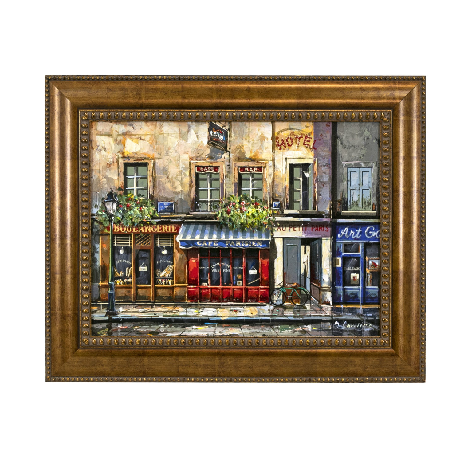 Original Oil on Canvas of a French Street Scene | Grandview Mercantile