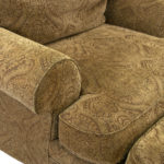 BERHARDT Oversized Chair and Ottoman in Gold Paisley - Image 7