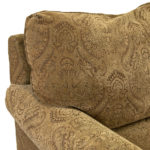 BERHARDT Oversized Chair and Ottoman in Gold Paisley - Image 6
