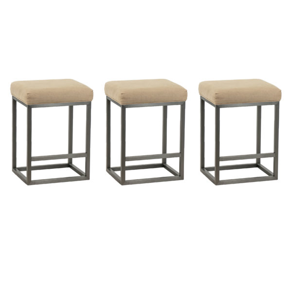 Set of 3 RESTORATION HARDWARE Reese Counter Stools - Image 1