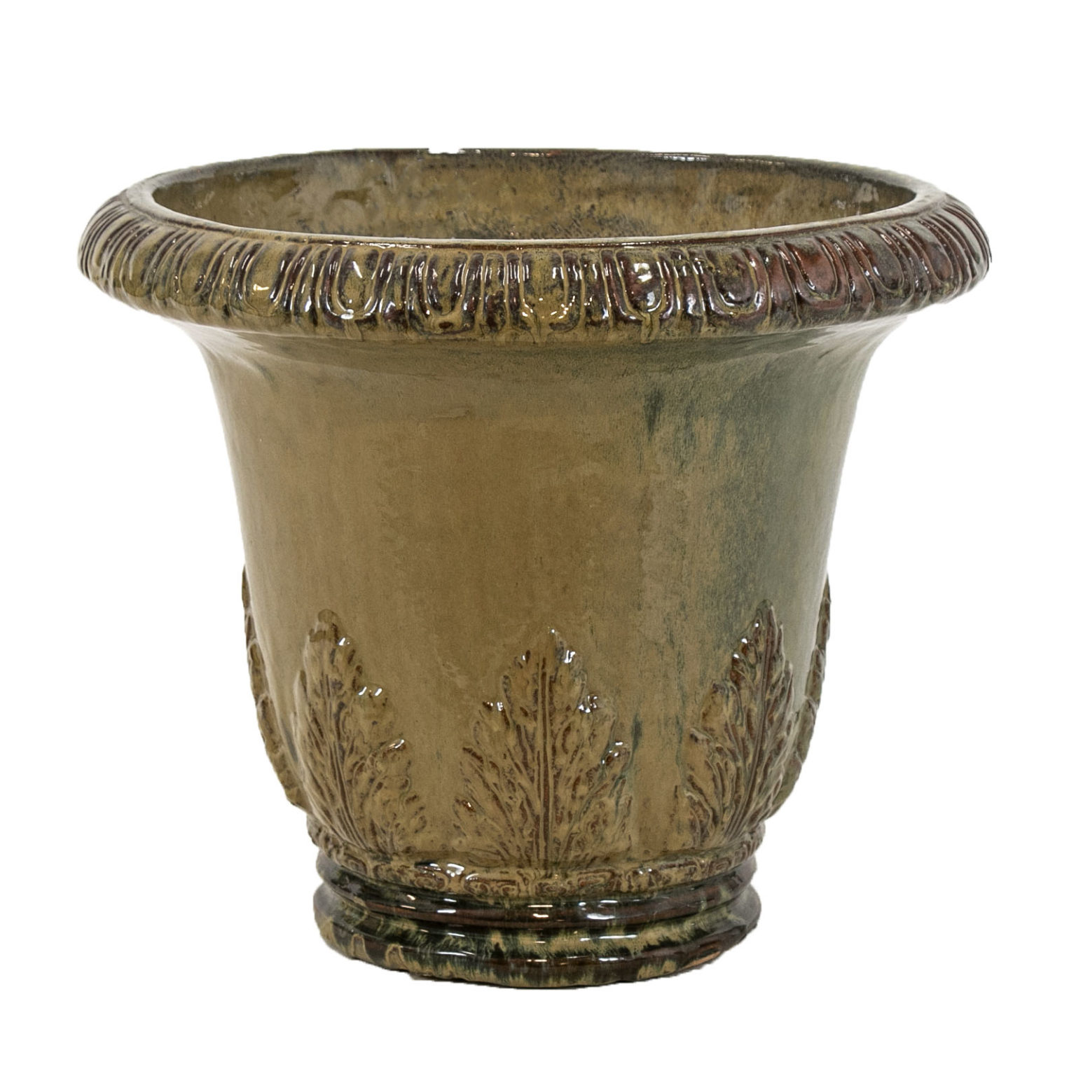 Green Glazed Terracotta Planter | Grandview Mercantile