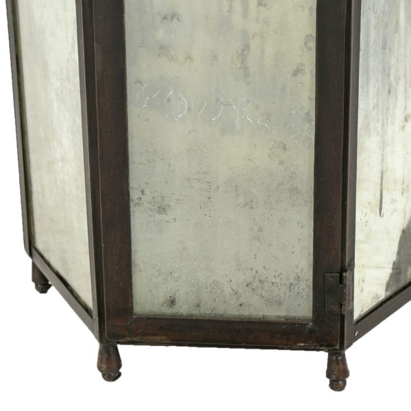 Large Iron and Mirrored Glass Lantern - Image 4