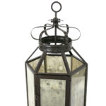 Large Iron and Mirrored Glass Lantern - Image 3