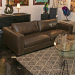 DESIGN WITHIN REACH 2-Cushion Sofa in Espresso Leather - Image 3