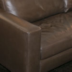 DESIGN WITHIN REACH 2-Cushion Sofa in Espresso Leather - Image 7