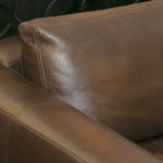 DESIGN WITHIN REACH 2-Cushion Sofa in Espresso Leather - Image 6