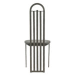 Set of 4 AMISCO Metal Slatted Arch Back Dining Chairs - Image 4