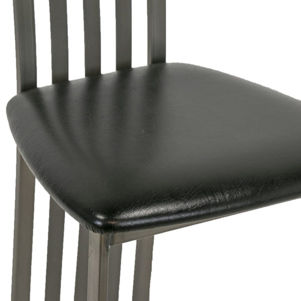 Set of 4 AMISCO Metal Slatted Arch Back Dining Chairs - Image 6