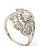 135 Point Total Weight Diamond Ring in 14 Karat Gold - Image 2