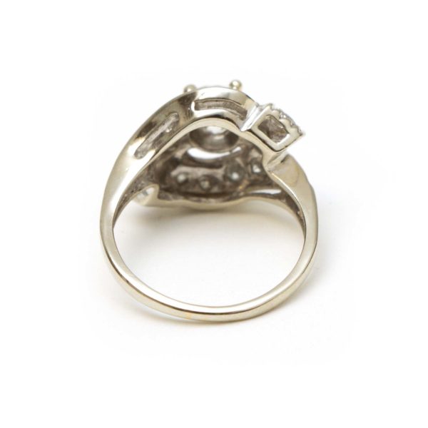 135 Point Total Weight Diamond Ring in 14 Karat Gold - Image 5