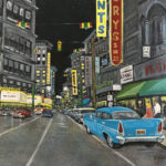 Signed Original Oil on Board Streetscape - New York City - Image 2