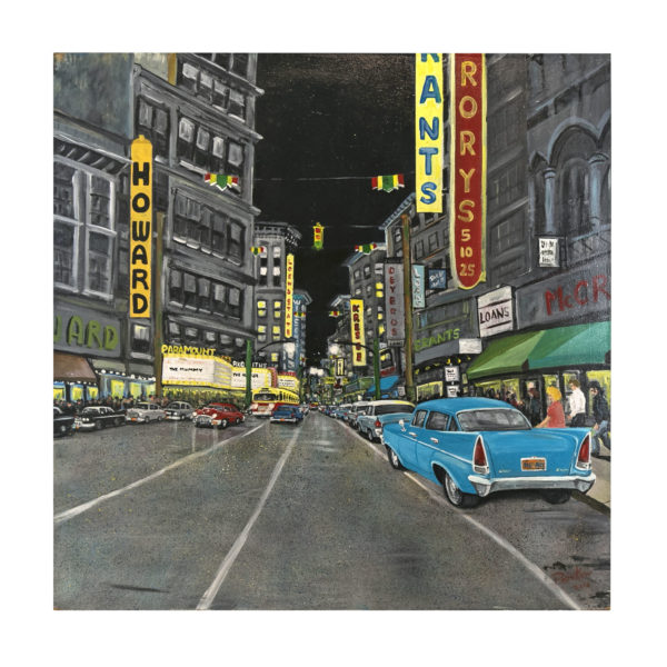 Signed Original Oil on Board Streetscape - New York City - Image 1