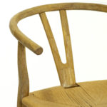 Set of 4 Wishbone Back Counter Stools with Rush Seats - Image 4