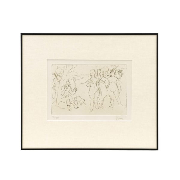 Vintage JACK LEVINE (1915-2010) “The Judgement of Paris” Original Etching - Image 1