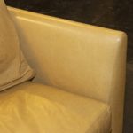 VERELLEN Bench Seat Sofa in Pale Yellow Leather - Image 6