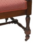 Antique Victorian Mahogany Settee - Image 5