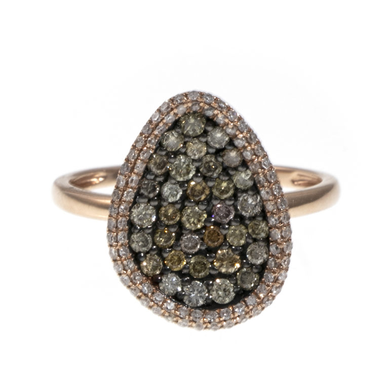 Colored Diamond Ring in 14 Karat Gold | Grandview Mercantile