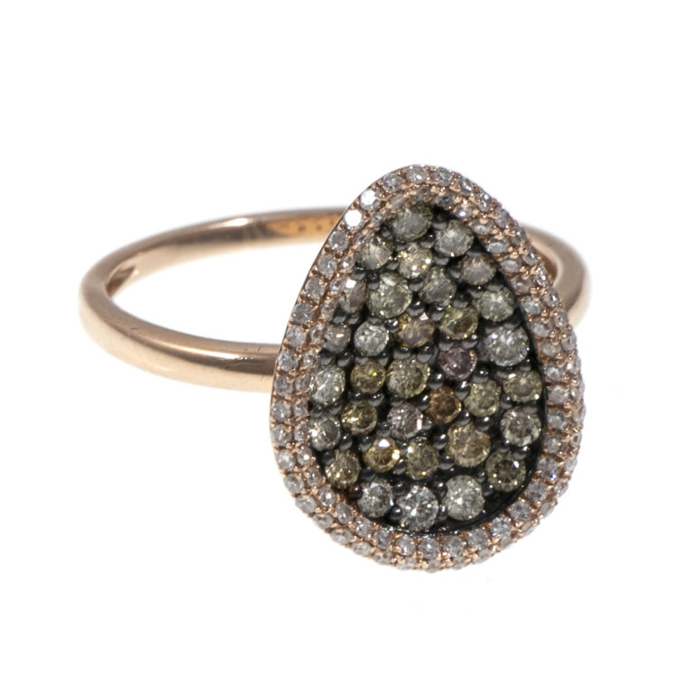 Colored Diamond Ring in 14 Karat Gold | Grandview Mercantile