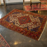 5’4” x 6’9” Hand Knotted Persian Wool Rug in Red - Image 2