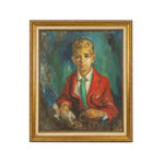 ROBERT MARTIN (1918-1998) “Portrait of a Young Boy” Original Oil on Canvas