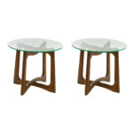 Pair of ADRIAN PEARSALL Walnut Accent Tables