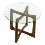 Pair of ADRIAN PEARSALL Walnut Accent Tables - Image 2