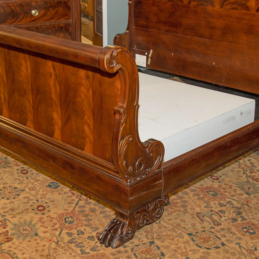 Henredon king deals sleigh bed