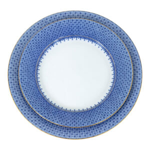 12 Piece MOTTAHEDEH Blue Lace Plates | Grandview Mercantile