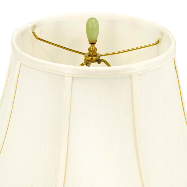 Hand Painted Porcelain Urn Lamp on Brass Base - Image 7