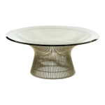 KNOLL Platner Coffee Table with Glass Top