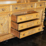 Jacobean Style Oak Buffet - Image 6