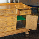 Jacobean Style Oak Buffet - Image 7