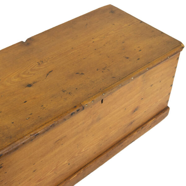 Antique Wooden Trunk - Image 3
