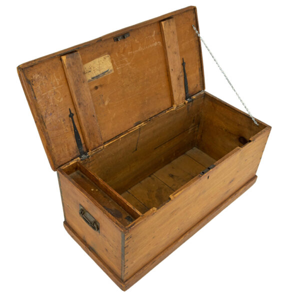 Antique Wooden Trunk - Image 8