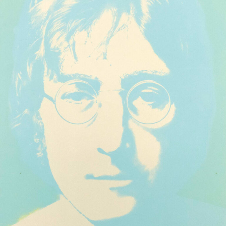 Portrait of JOHN LENNON (1940-1980) Limited Edition Silkscreen Signed ...