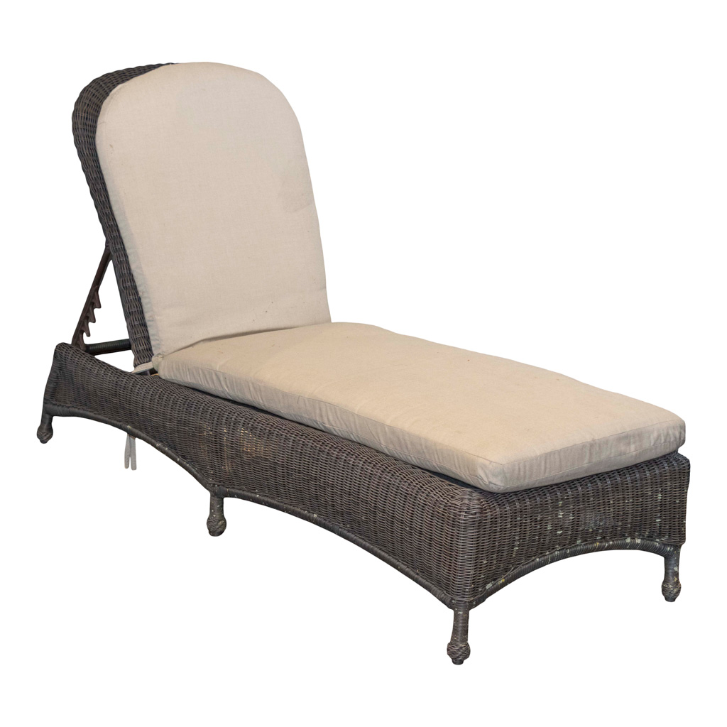 SUMMER CLASSICS Wicker Chaise Lounge Grandview Mercantile