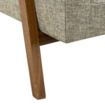 New NORWALK COPLEY Mid-Century Style Accent Chair in Gray Tweed - Image 4