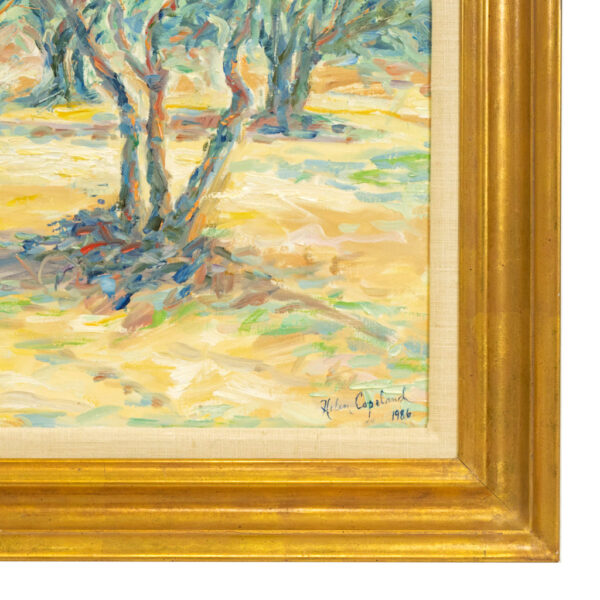 HELEN COPELAND (1930-2019) “Olive Grove” Original Oil on Canvas - Image 3