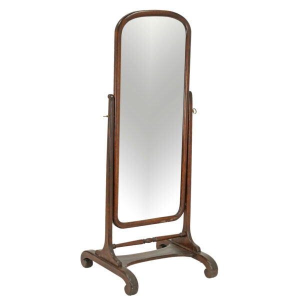 Vintage Empire Style Cheval Mirror - Image 1