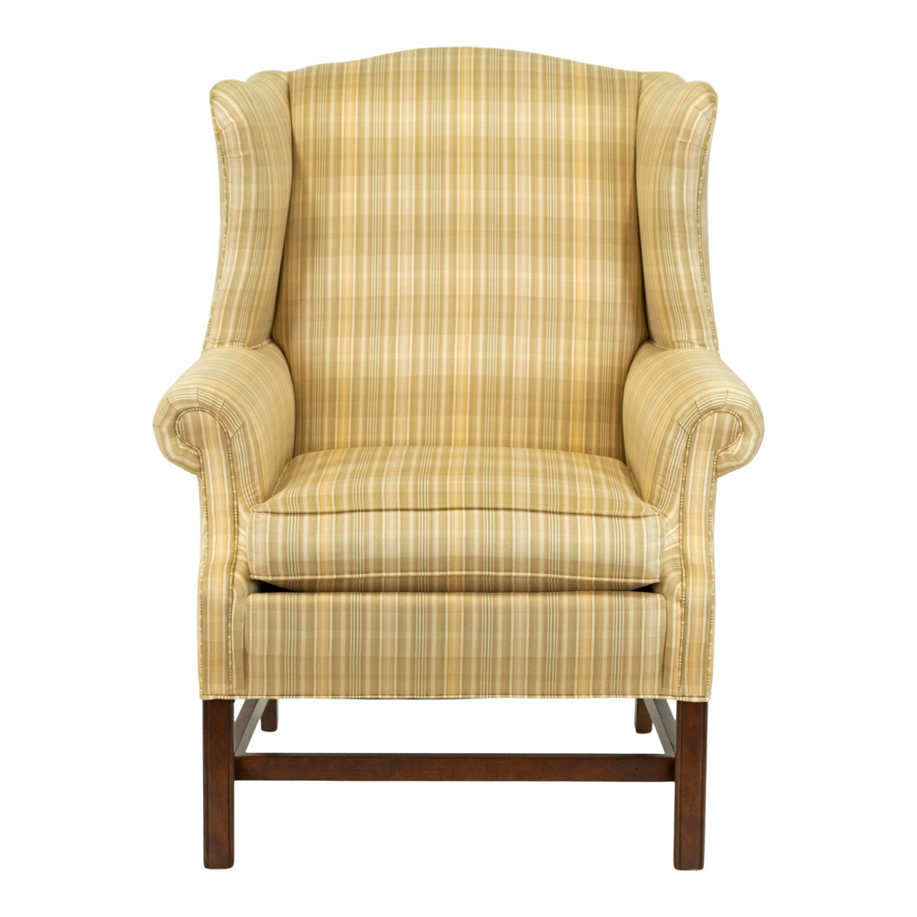 Ethan allen deals plaid chair