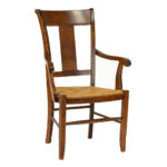 Set of 8 NICHOLS AND STONE Provence Rush Seat Dining Chairs - Image 2
