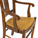 Set of 8 NICHOLS AND STONE Provence Rush Seat Dining Chairs - Image 4