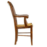 Set of 8 NICHOLS AND STONE Provence Rush Seat Dining Chairs - Image 7