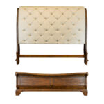TRISHA YEARWOOD for KLAUSSNER King Size Sleigh Bed with Tufted Headboard