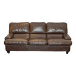 Espresso Leather Sofa