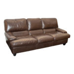 Espresso Leather Sofa - Image 2