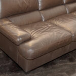 Espresso Leather Sofa - Image 4