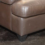 Espresso Leather Sofa - Image 6